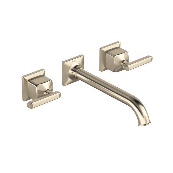 Apothecary Wall Mount Lavatory Faucet Trim, Rohl, Mfr#: TAP08W3LMSTN